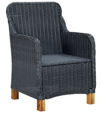 7-tlg. Garten-Essgruppe Dunkelgrau