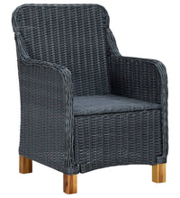 7-tlg. Garten-Essgruppe Dunkelgrau