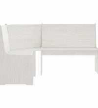 Eckbank REINE 151 cm Weiß Massivholz Kiefer