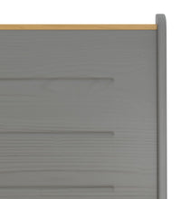 Eckbank REINE 151 cm Honigbraun und Grau Massivholz Kiefer
