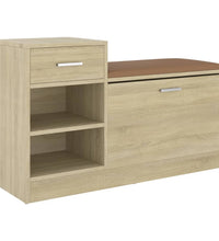 Schuhbank Sonoma-Eiche 94,5x31x57 cm Holzwerkstoff