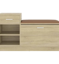 Schuhbank Sonoma-Eiche 94,5x31x57 cm Holzwerkstoff