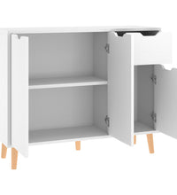 Sideboard Weiß 90x30x72 cm Holzwerkstoff