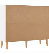 Sideboard Hochglanz-Weiß 90x30x72 cm Holzwerkstoff