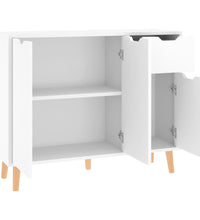 Sideboard Hochglanz-Weiß 90x30x72 cm Holzwerkstoff
