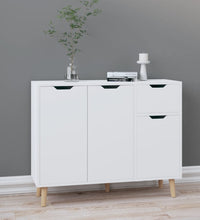 Sideboard Hochglanz-Weiß 90x30x72 cm Holzwerkstoff