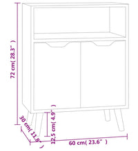 Sideboard Weiß 60x30x72 cm Holzwerkstoff