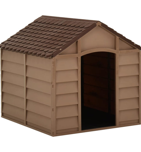 Hundehütte Braun 71x71,5x68 cm PP