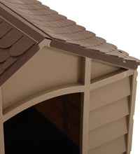 Hundehütte Braun 71x71,5x68 cm PP