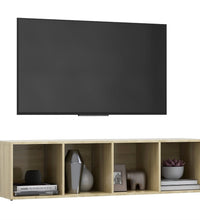 TV-Schrank Sonoma-Eiche 142,5x35x36,5 cm Holzwerkstoff
