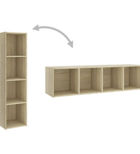 TV-Schrank Sonoma-Eiche 142,5x35x36,5 cm Holzwerkstoff