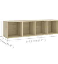 TV-Schrank Sonoma-Eiche 142,5x35x36,5 cm Holzwerkstoff