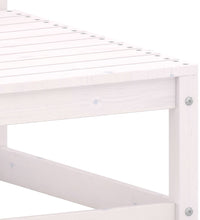 Garten-Ecksofa Weiß Massivholz Kiefer