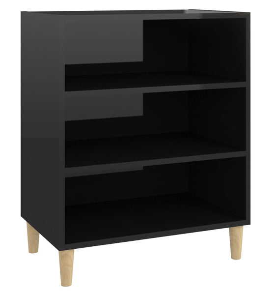 Sideboard Hochglanz-Schwarz 57x35x70 cm Holzwerkstoff