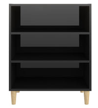 Sideboard Hochglanz-Schwarz 57x35x70 cm Holzwerkstoff