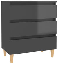 Sideboard Hochglanz-Grau 60x35x69 cm Holzwerkstoff