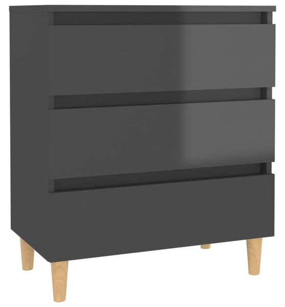 Sideboard Hochglanz-Grau 60x35x69 cm Holzwerkstoff