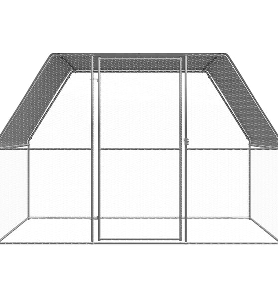 Outdoor-Hühnerkäfig 3x2x2 m Verzinkter Stahl