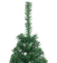 Künstlicher Halb-Weihnachtsbaum mit Ständer Grün 120 cm PVC