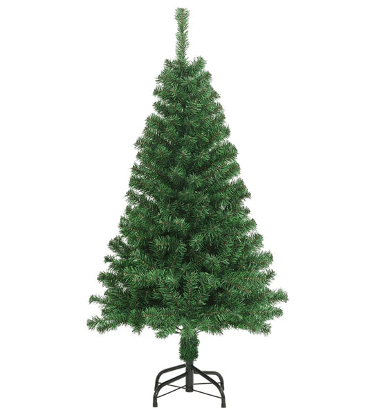 Künstlicher Weihnachtsbaum mit Dicken Zweigen Grün 120 cm PVC