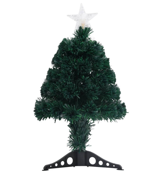 Weihnachtsbaum mit Beleuchtung und Ständer 64 cm Glasfaser