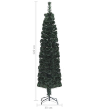 Künstlicher Weihnachtsbaum Schlank mit Ständer 120 cm Glasfaser