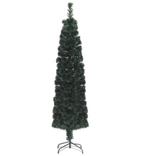 Künstlicher Weihnachtsbaum Schlank mit Ständer 240 cm Glasfaser