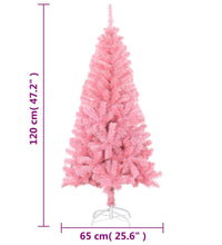 Künstlicher Weihnachtsbaum mit Ständer Rosa 120 cm PVC