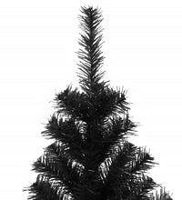 Künstlicher Weihnachtsbaum mit Ständer Schwarz 240 cm PVC