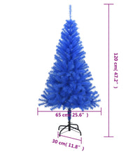 Künstlicher Weihnachtsbaum mit Ständer Blau 120 cm PVC