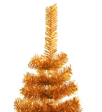 Künstlicher Weihnachtsbaum mit Ständer Gold 120 cm PET