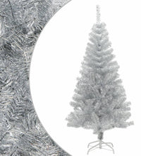 Künstlicher Weihnachtsbaum mit Ständer Silber 120 cm PET
