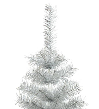 Künstlicher Weihnachtsbaum mit Ständer Silber 120 cm PET