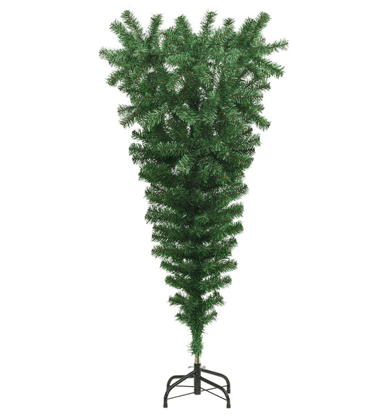 Künstlicher Weihnachtsbaum mit Ständer Umgekehrt Grün 120 cm