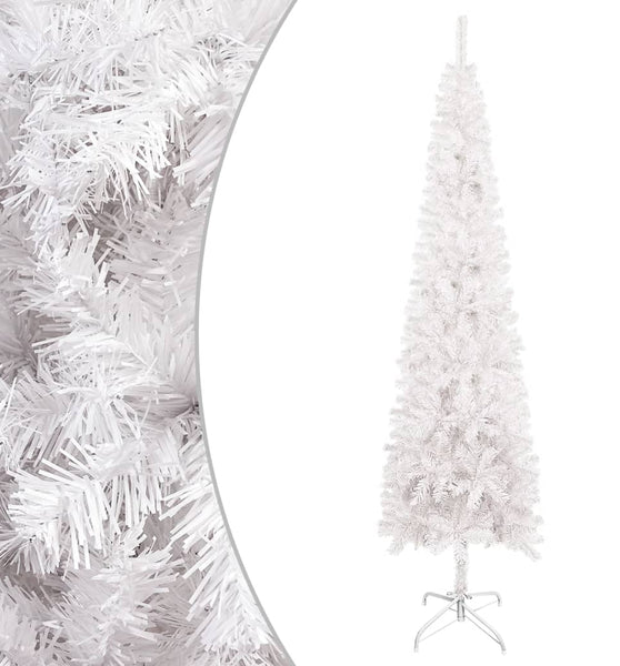 Schlanker Weihnachtsbaum Weiß 180 cm