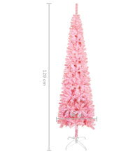 Schlanker Weihnachtsbaum Rosa 120 cm