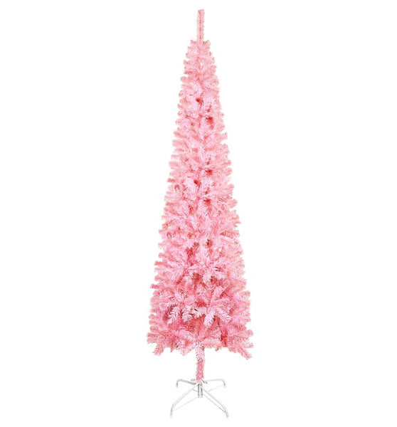 Schlanker Weihnachtsbaum Rosa 210 cm