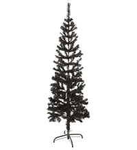 Schlanker Weihnachtsbaum Schwarz 150 cm