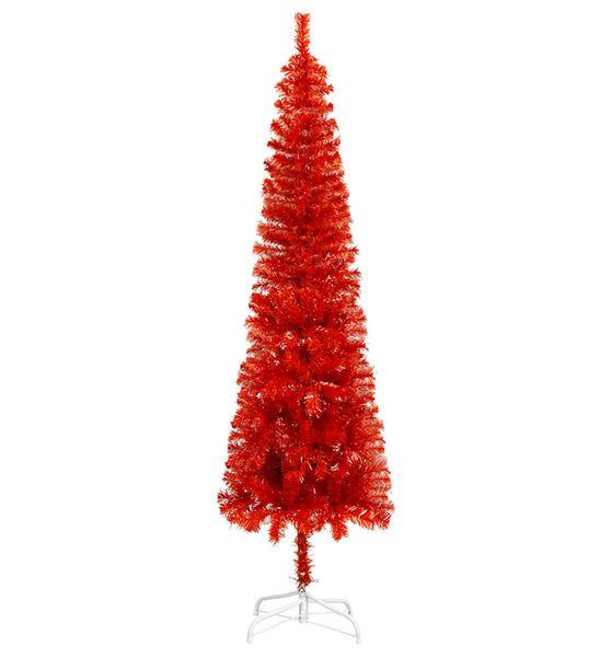Schlanker Weihnachtsbaum Rot 150 cm