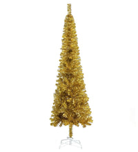 Schlanker Weihnachtsbaum Golden 210 cm
