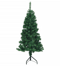 Künstlicher Eck-Weihnachtsbaum Grün 120 cm PVC