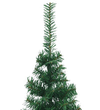Künstlicher Eck-Weihnachtsbaum Grün 180 cm PVC