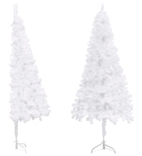 Künstlicher Eck-Weihnachtsbaum Weiß 180 cm PVC