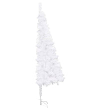 Künstlicher Eck-Weihnachtsbaum Weiß 240 cm PVC