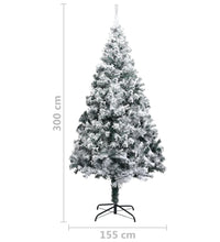 Künstlicher Weihnachtsbaum Beschneit Grün 300 cm PVC