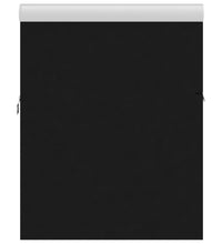 Waschbeckenunterschrank mit Einbaubecken Schwarz Holzwerkstoff