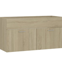 Waschbeckenunterschrank Einbaubecken Sonoma-Eiche Holzwerkstoff