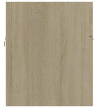 Waschbeckenunterschrank Einbaubecken Sonoma-Eiche Holzwerkstoff