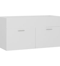 Badmöbel-Set Weiß Holzwerkstoff