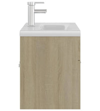 Waschbeckenunterschrank Einbaubecken Sonoma-Eiche Holzwerkstoff